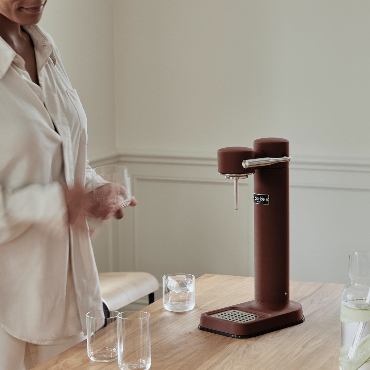Aarke Carbonator 3 Matte Burgundy Sparkling Water Maker Sparkling Water Maker
