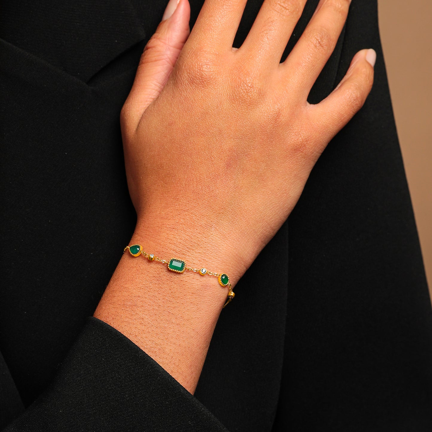 AEC Paris Bracelet Pelagia Green Onyx