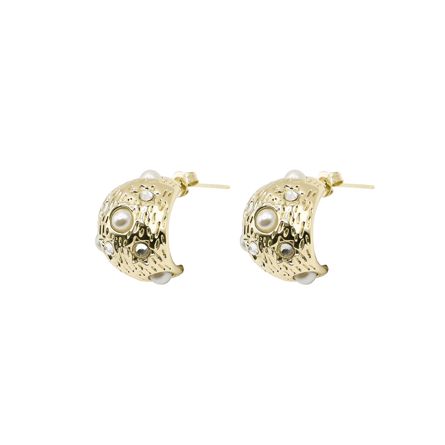 AEC Paris Earrings Pearl Gold