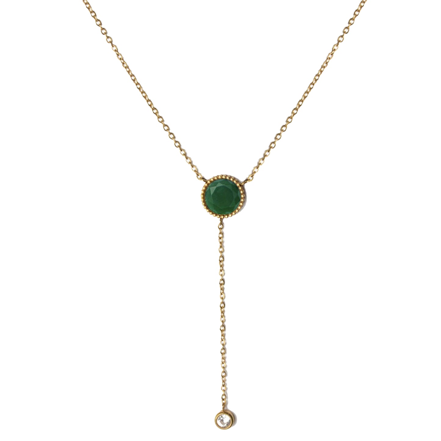AEC Paris Necklace Sunna Green Onyx