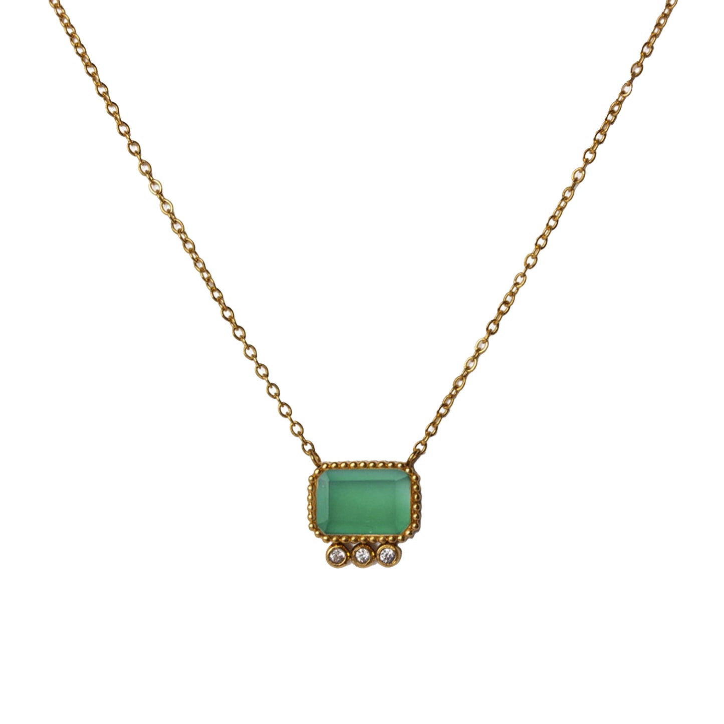 AEC Paris Necklace Thetis Green Onyx