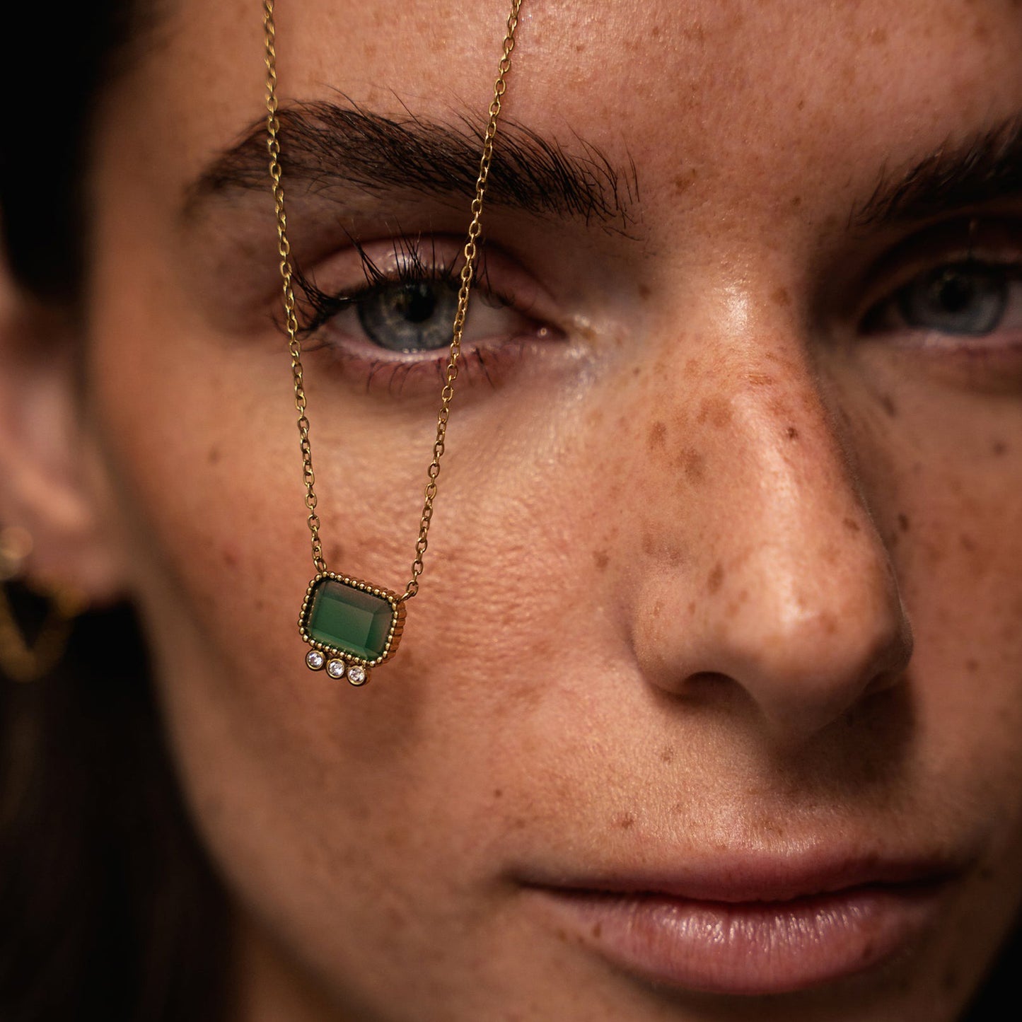 AEC Paris Necklace Thetis Green Onyx