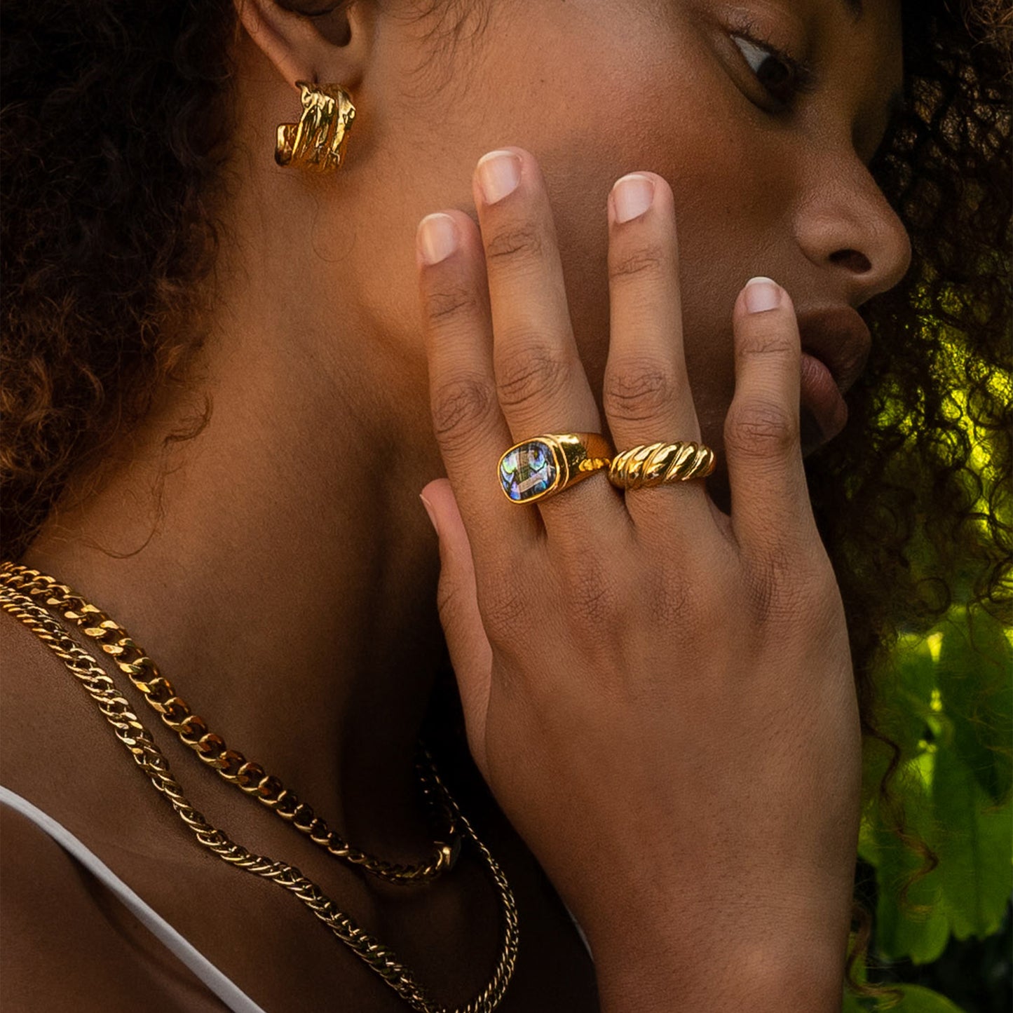 AEC Paris Ring Aquarius Gold