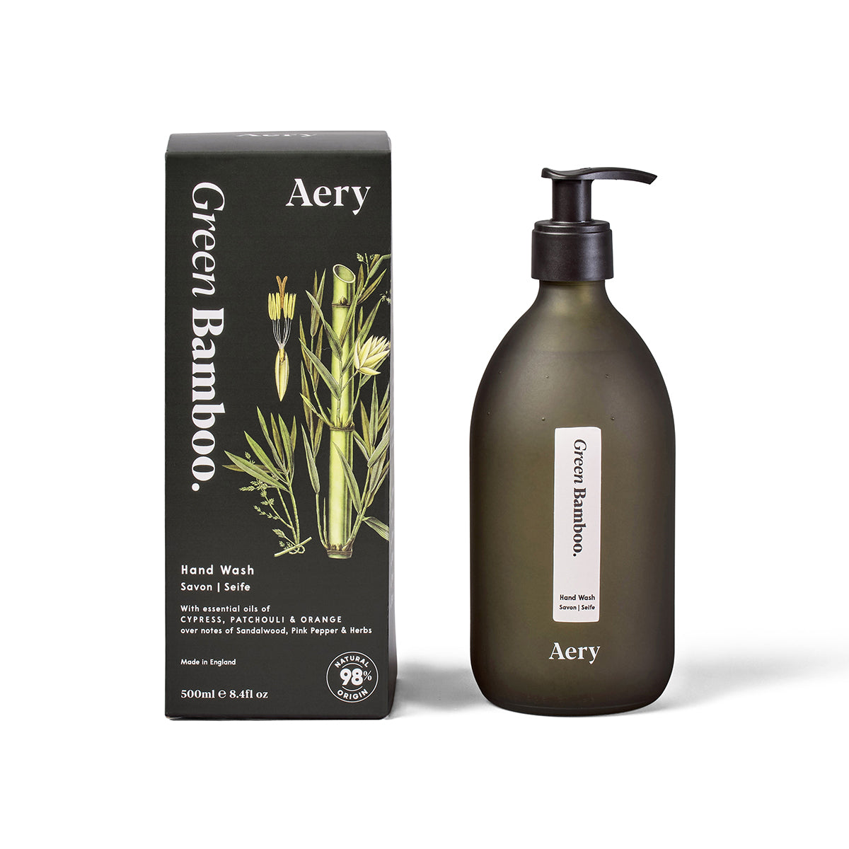 Aery Living Botanical Green 500ml Hand Wash Green Bamboo