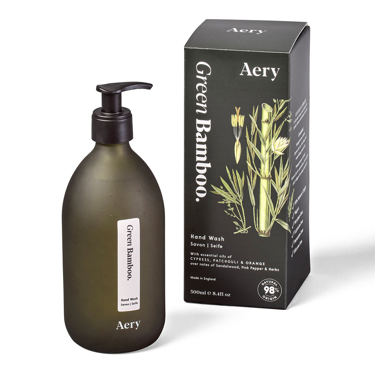 Aery Living Botanical Green 500ml Hand Wash Green Bamboo