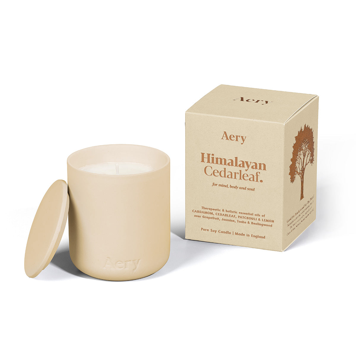 Aery Living Fernweh 280g Candle with Lid Himalayan Cedarleaf