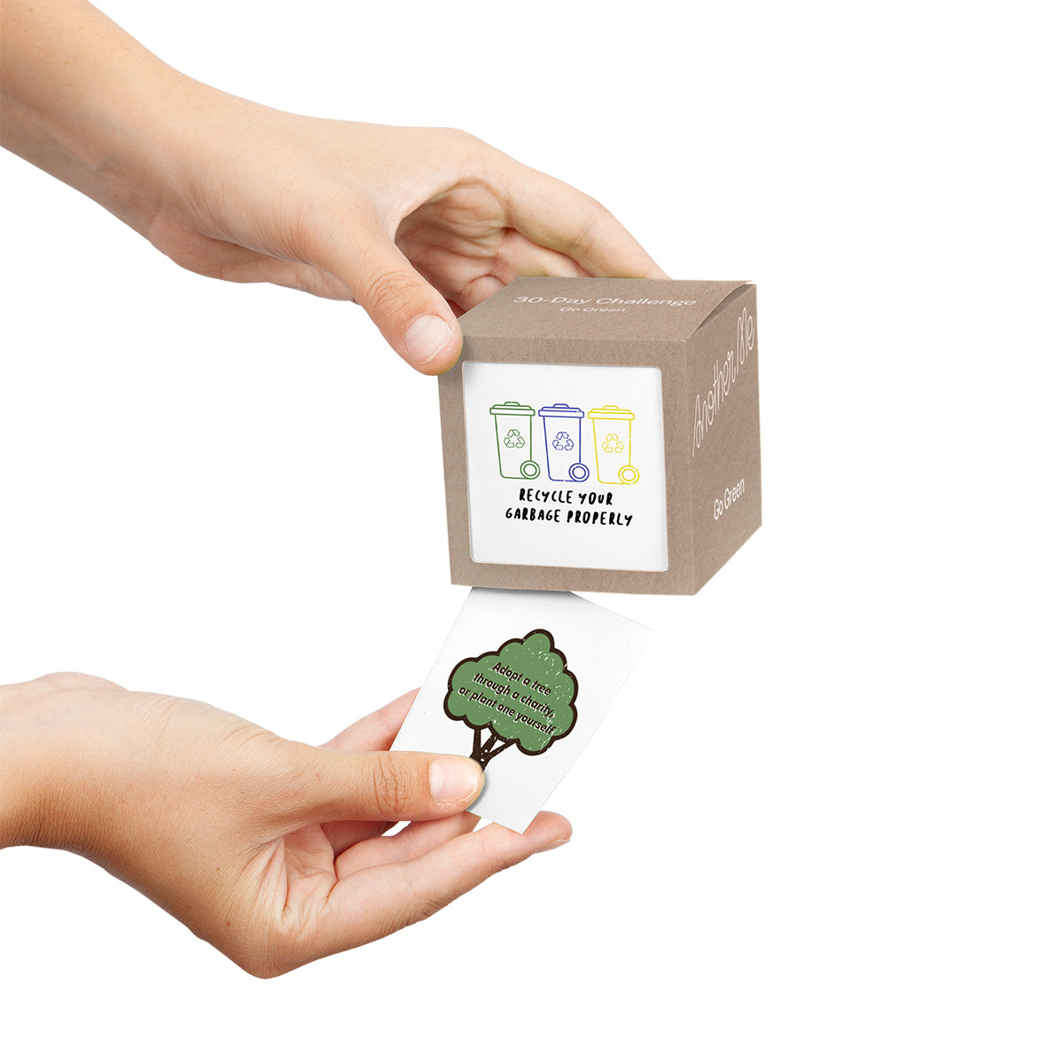 Another Me 30 Day Challenge Go Green Paper Activity Game Paper Activity Game