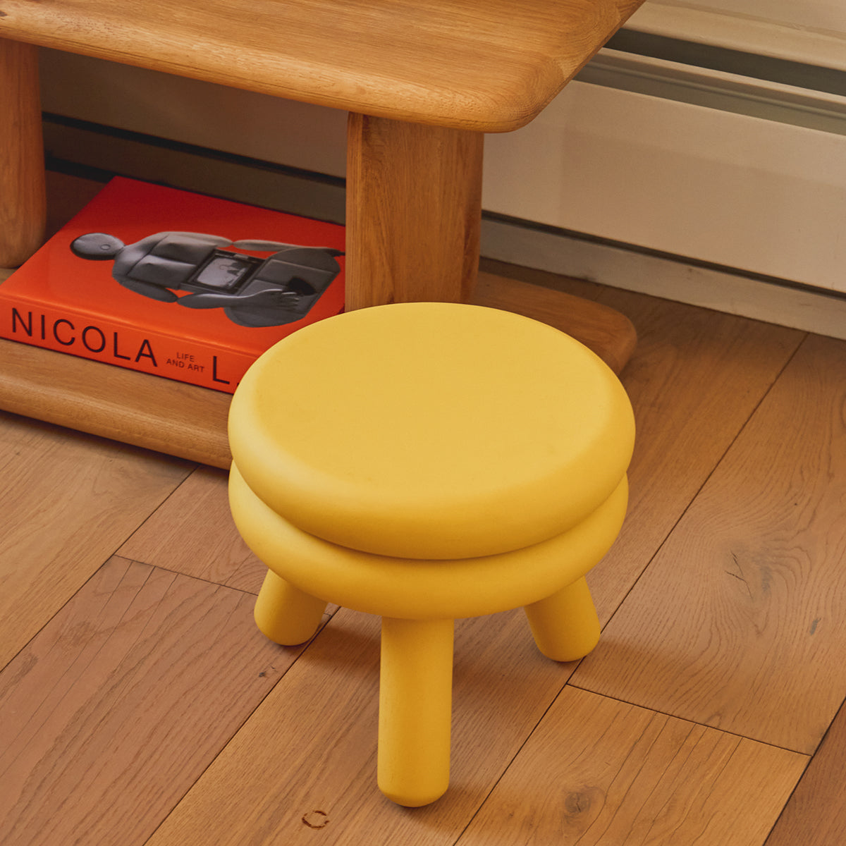 Areaware Pluma Stool Short Yellow