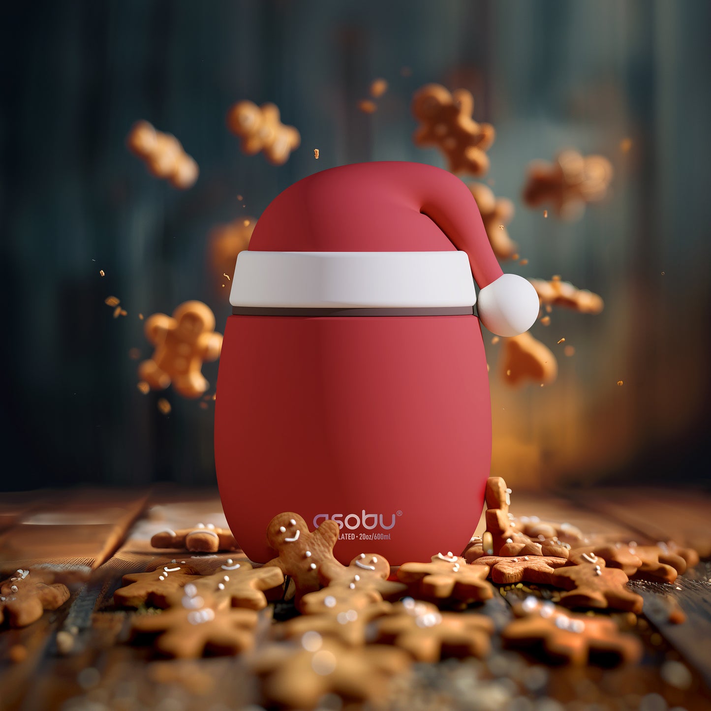 Asobu Bestie Food Container 600ml Santa