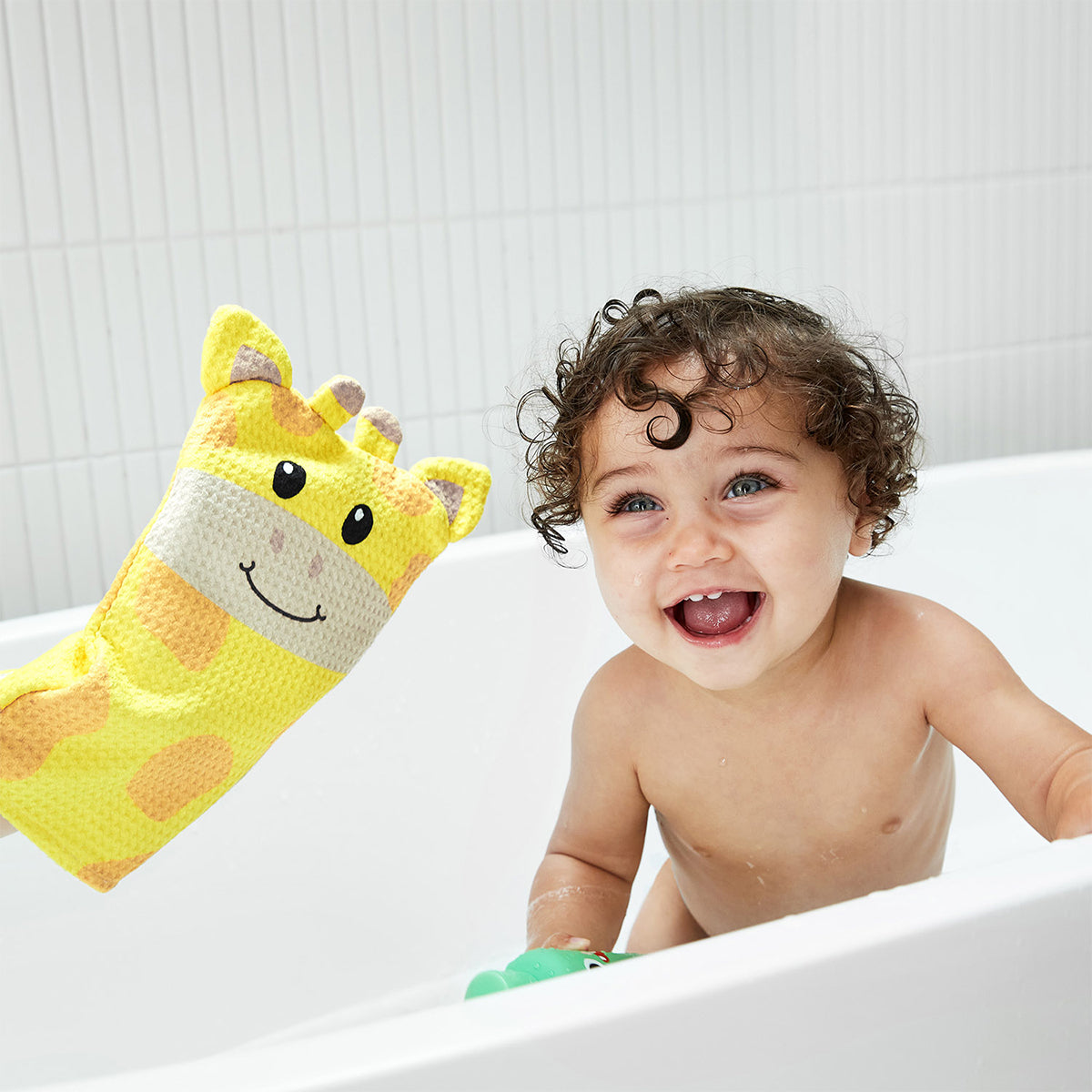 Dock & Bay Baby Wash Mitt Animal Collection Greta Giraffe 100% Recycled 100% Recycled