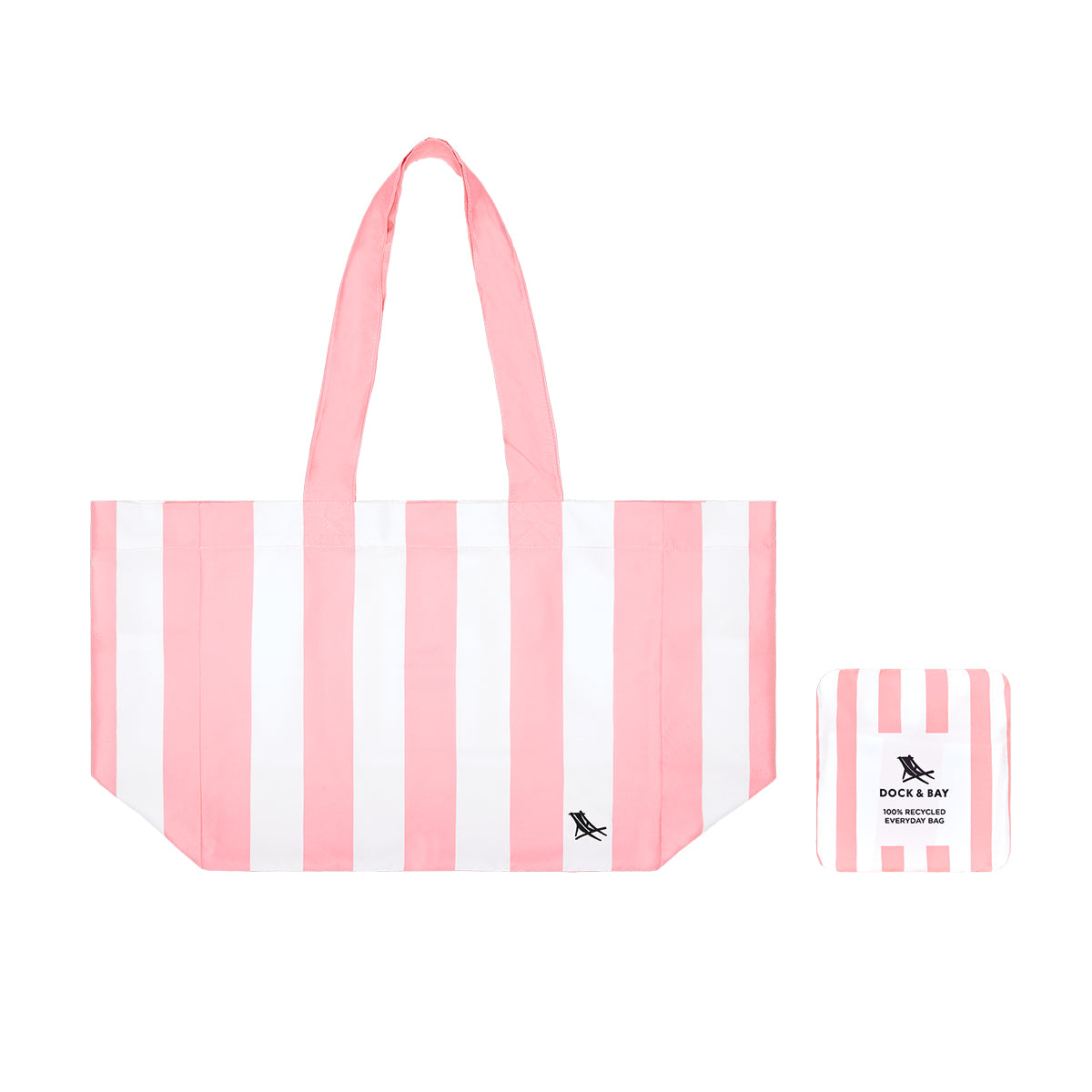 Dock & Bay Beach Tote Bag M Malibu Pink 100% Recycled 100% Recycled
