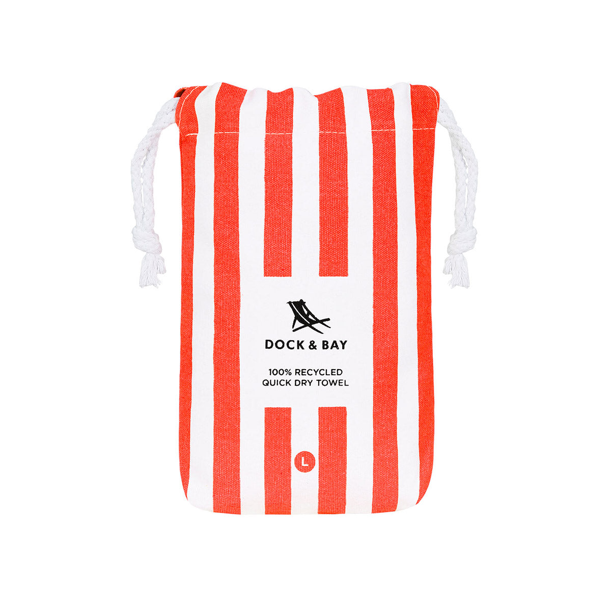 Dock & Bay Beach Towel Cabana Collection L Waikiki Coral 100% Recycled 100% Recycled