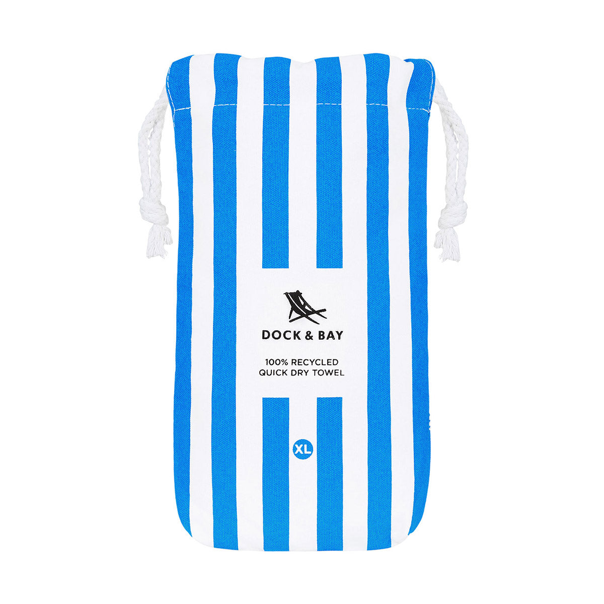 Dock & Bay Beach Towel Cabana Collection XL Bondi Blue 100% Recycled 100% Recycled