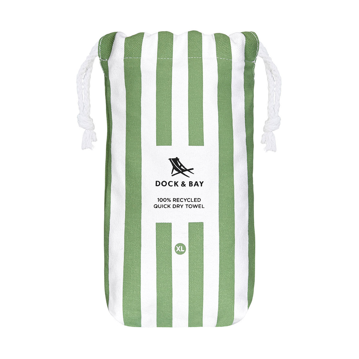 Dock & Bay Beach Towel Cabana Collection XL Cayman Olive 100% Recycled 100% Recycled