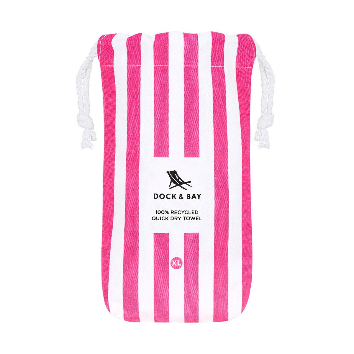 Dock & Bay Beach Towel Cabana Collection XL Phi Phi Pink 100% Recycled 100% Recycled