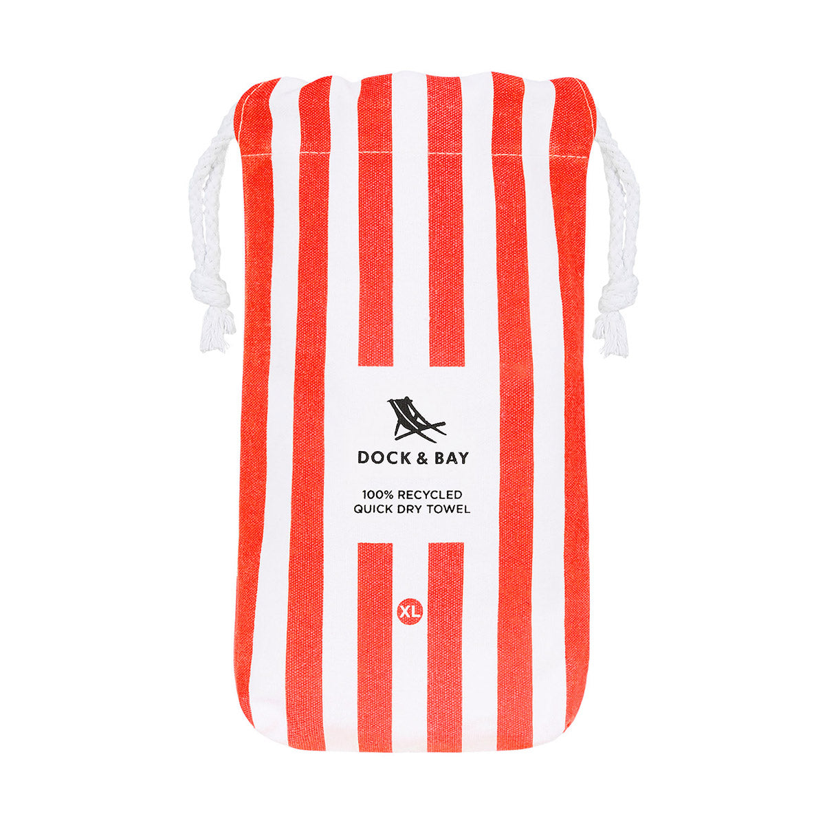 Dock & Bay Beach Towel Cabana Collection XL Waikiki Coral 100% Recycled 100% Recycled
