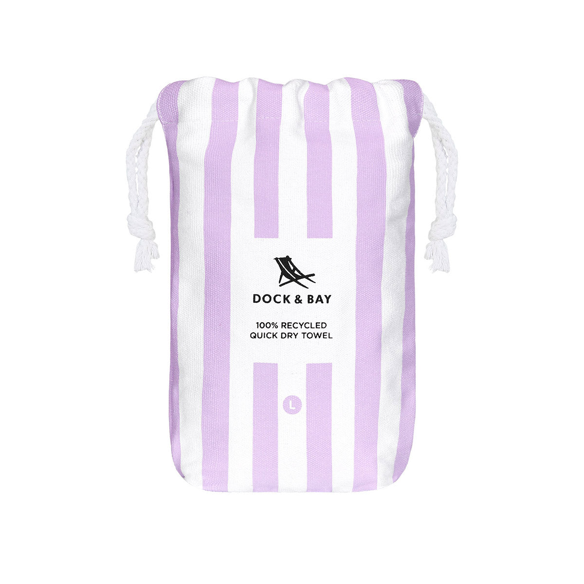 Dock & Bay Beach Towel Cabana Light Collection L Lombok Lilac 100% Recycled 100% Recycled