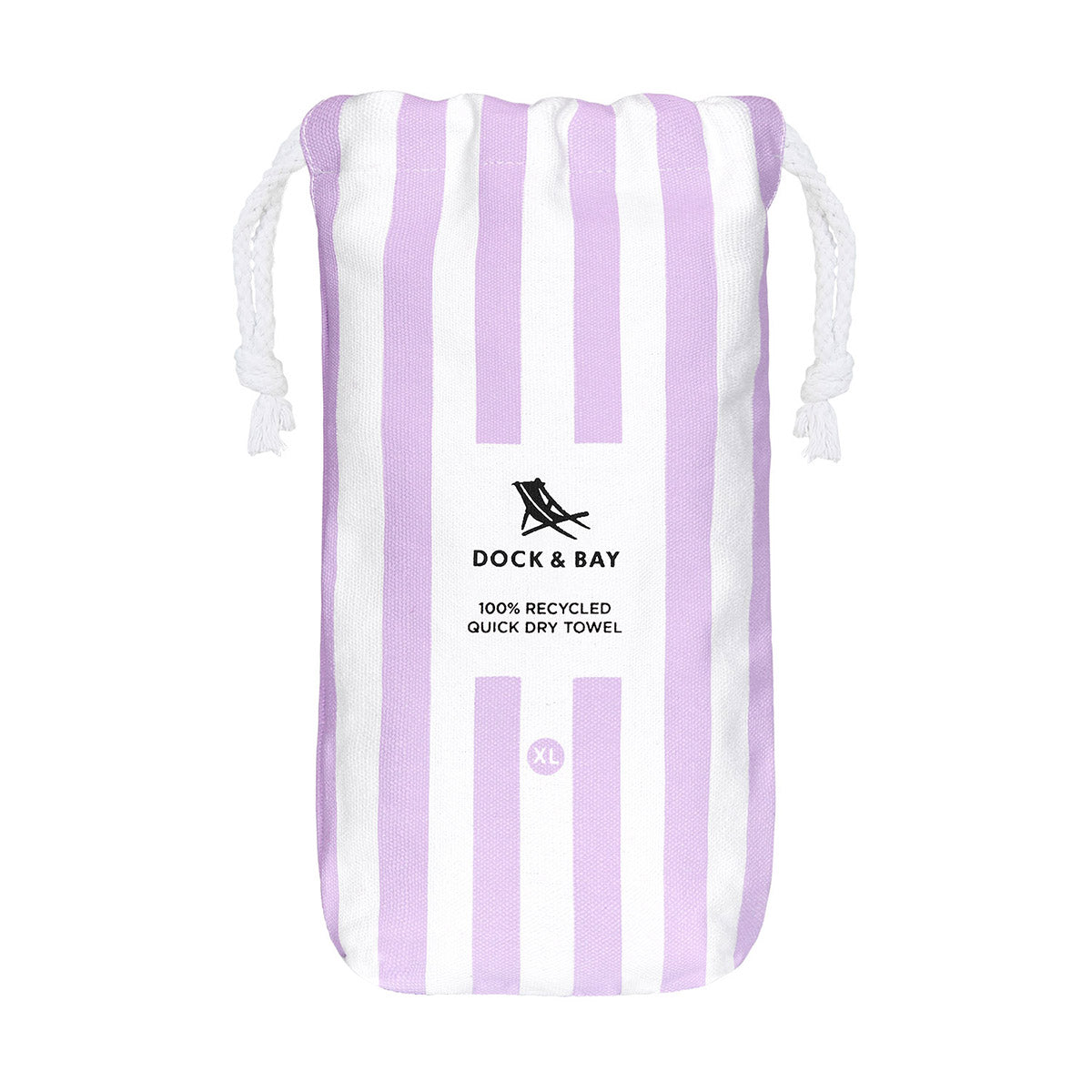 Dock & Bay Beach Towel Cabana Light Collection XL Lombok Lilac 100% Recycled 100% Recycled