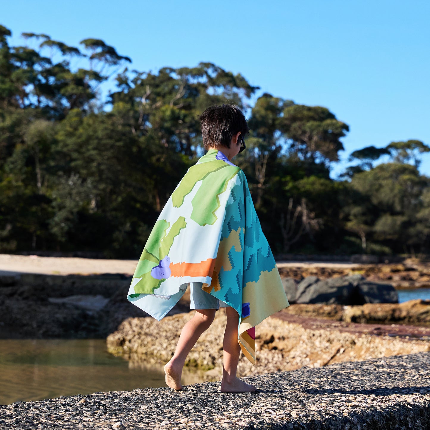 Dock & Bay Beach Towel Kids Collection M Build A Beach 100% Recycled 100% Recycled
