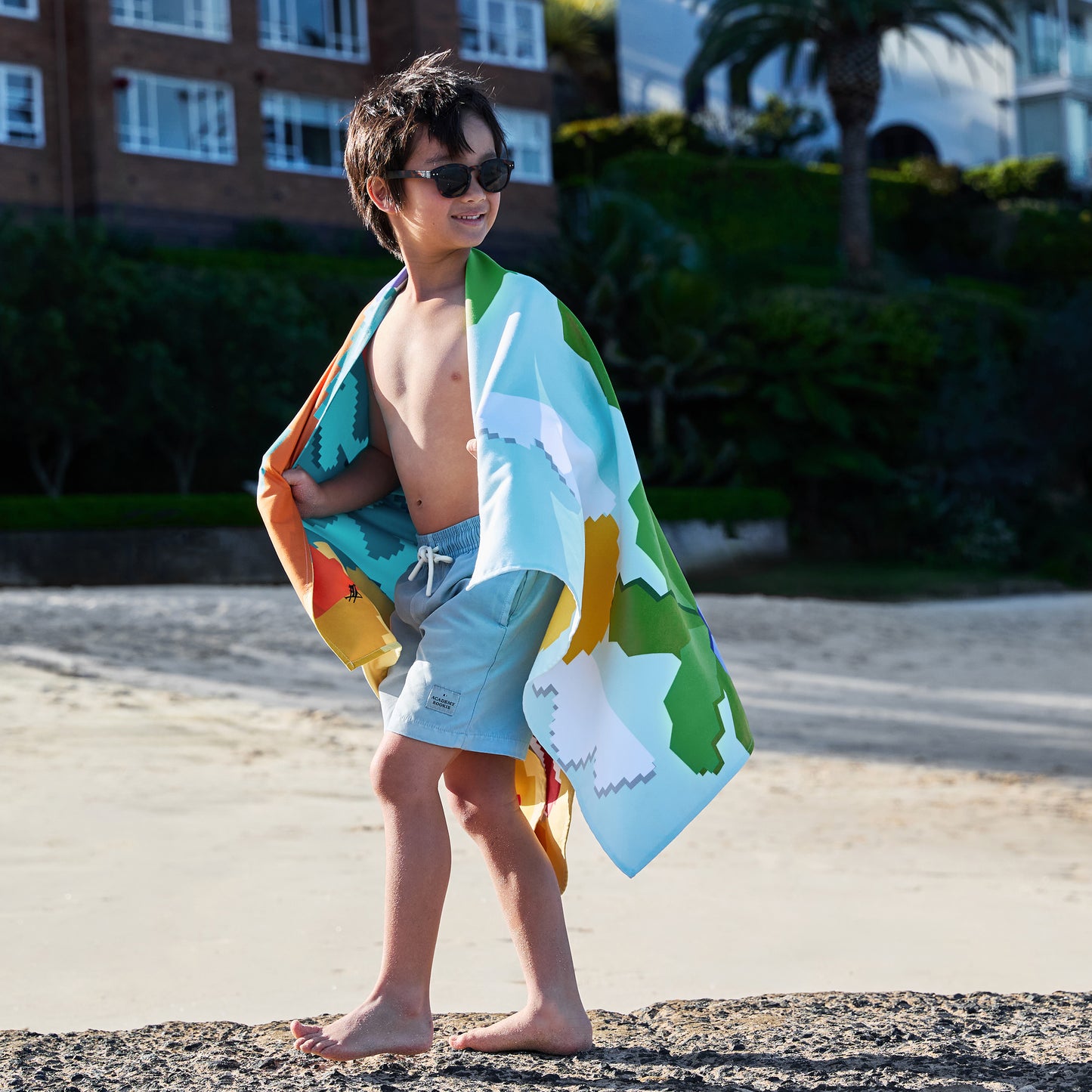 Dock & Bay Beach Towel Kids Collection M Build A Beach 100% Recycled 100% Recycled