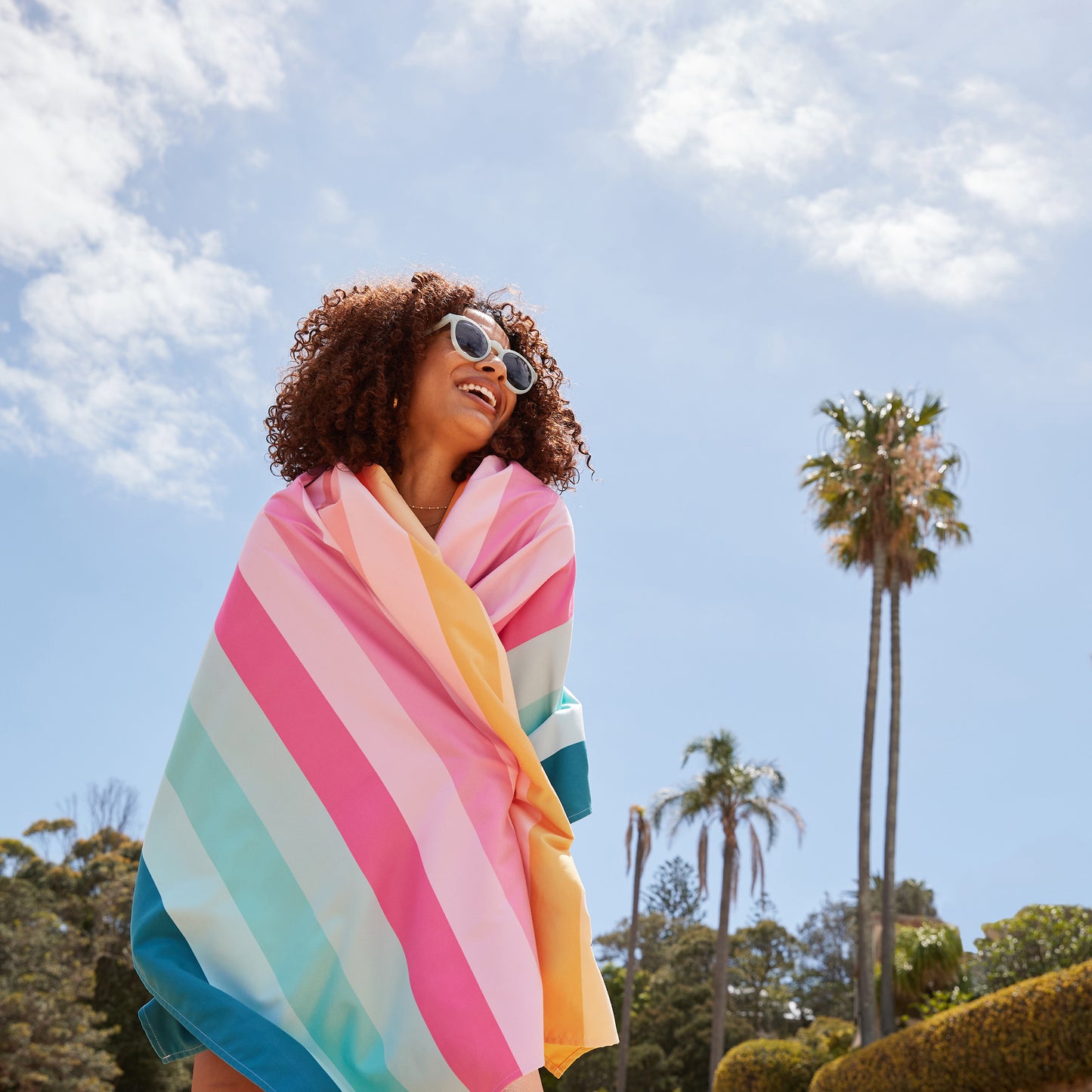 Dock & Bay Beach Towel Summer Collection L Coastal Candy 100% Recycled 100% Recycled