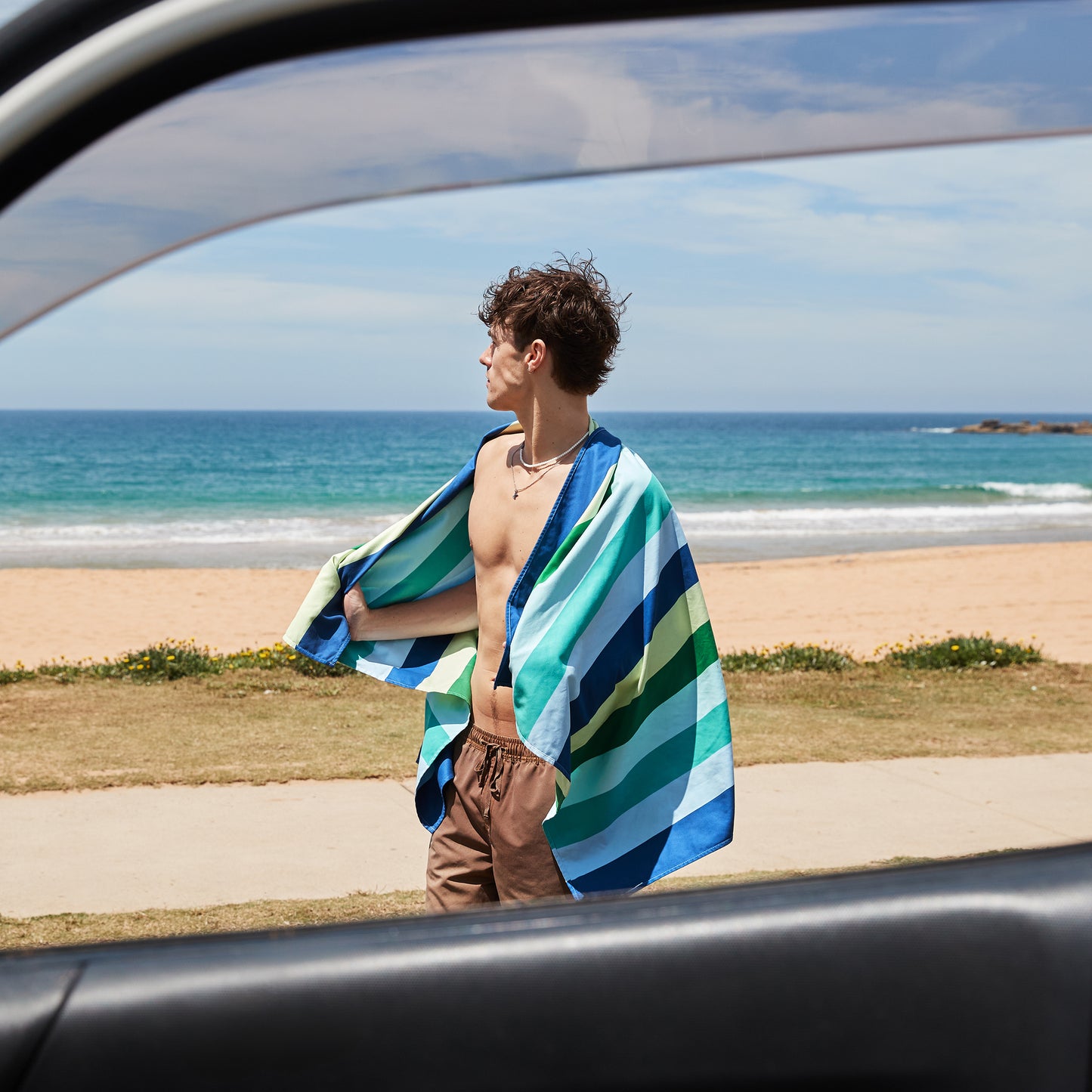 Dock & Bay Beach Towel Summer Collection L Cool Lagoon 100% Recycled 100% Recycled