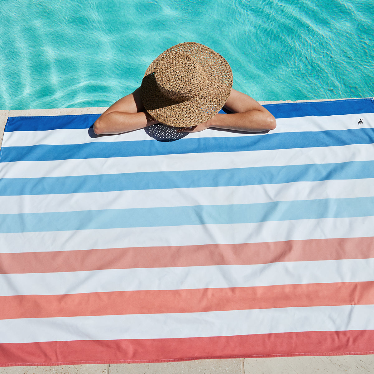 Dock & Bay Beach Towel Summer Collection L Sand to Sea 100% Recycled 100% Recycled