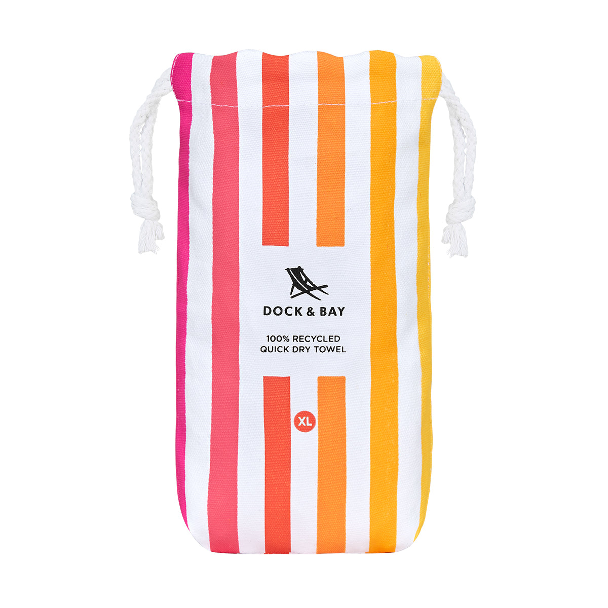 Dock & Bay Beach Towel Summer Collection XL Peach Sunrise 100% Recycled 100% Recycled