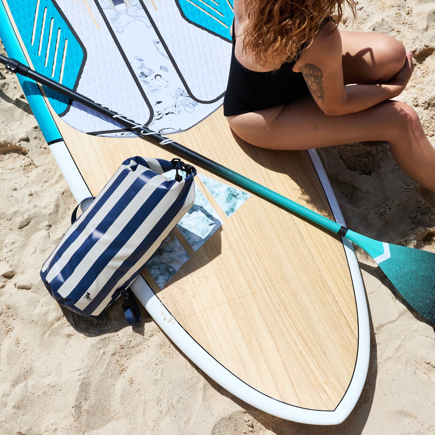 Dock & Bay Dry Bag Medium Whitsunday Blue 100% Recycled 100% Recycled