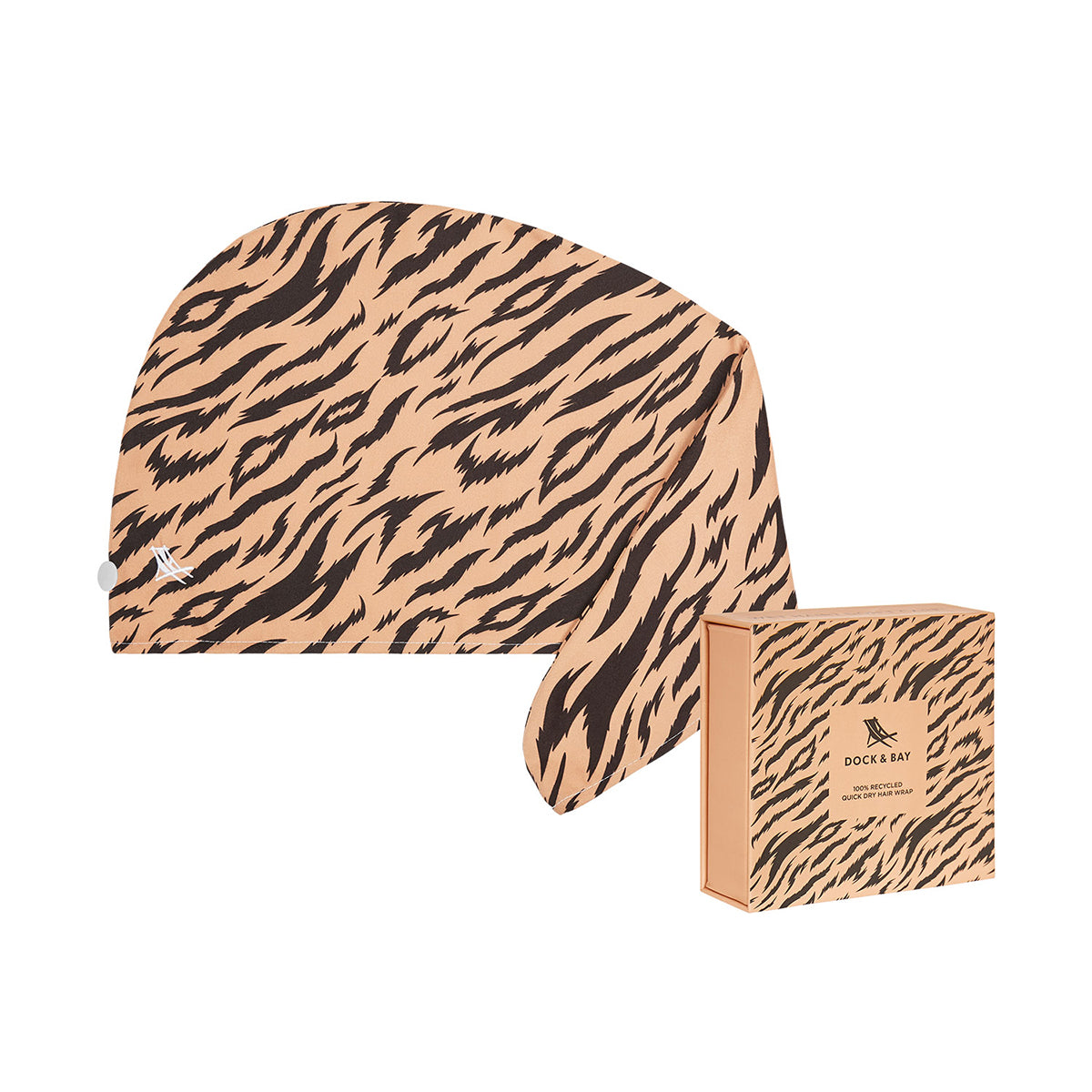 Dock & Bay Hair Wrap Animal Kingdom Collection Fierce Tiger 100% Recycled 100% Recycled