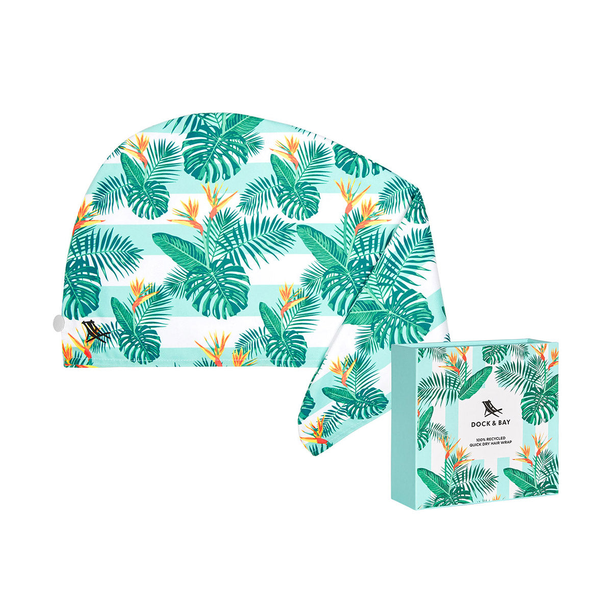 Dock & Bay Hair Wrap Botanical Collection Perfect Paradise 100% Recycled 100% Recycled