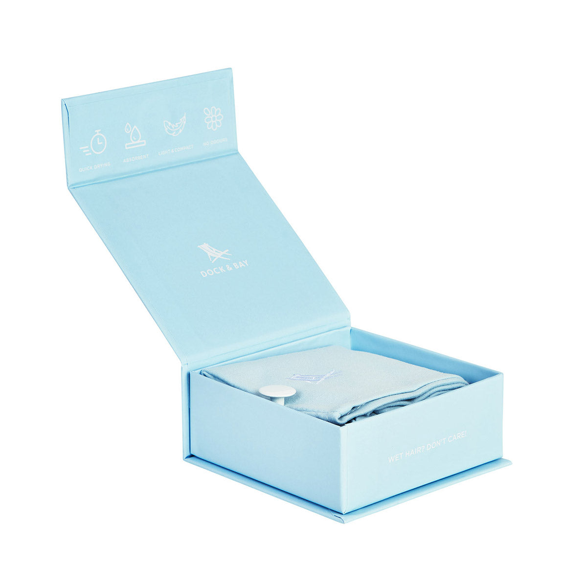 Dock & Bay Hair Wrap Classic Light Collection Alaska Blue 100% Recycled 100% Recycled