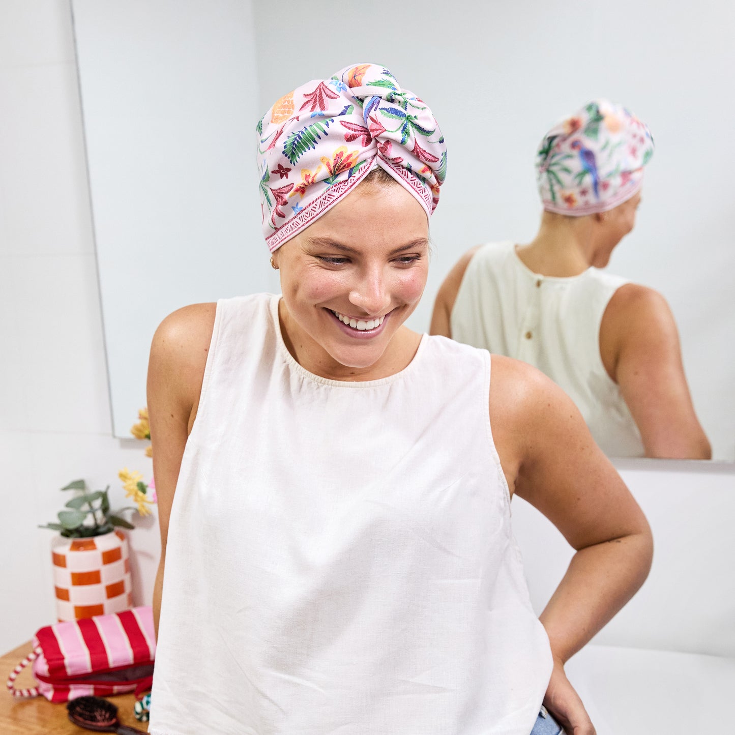 Dock & Bay Hair Wrap Collection Pink Paradise 100% Recycled 100% Recycled