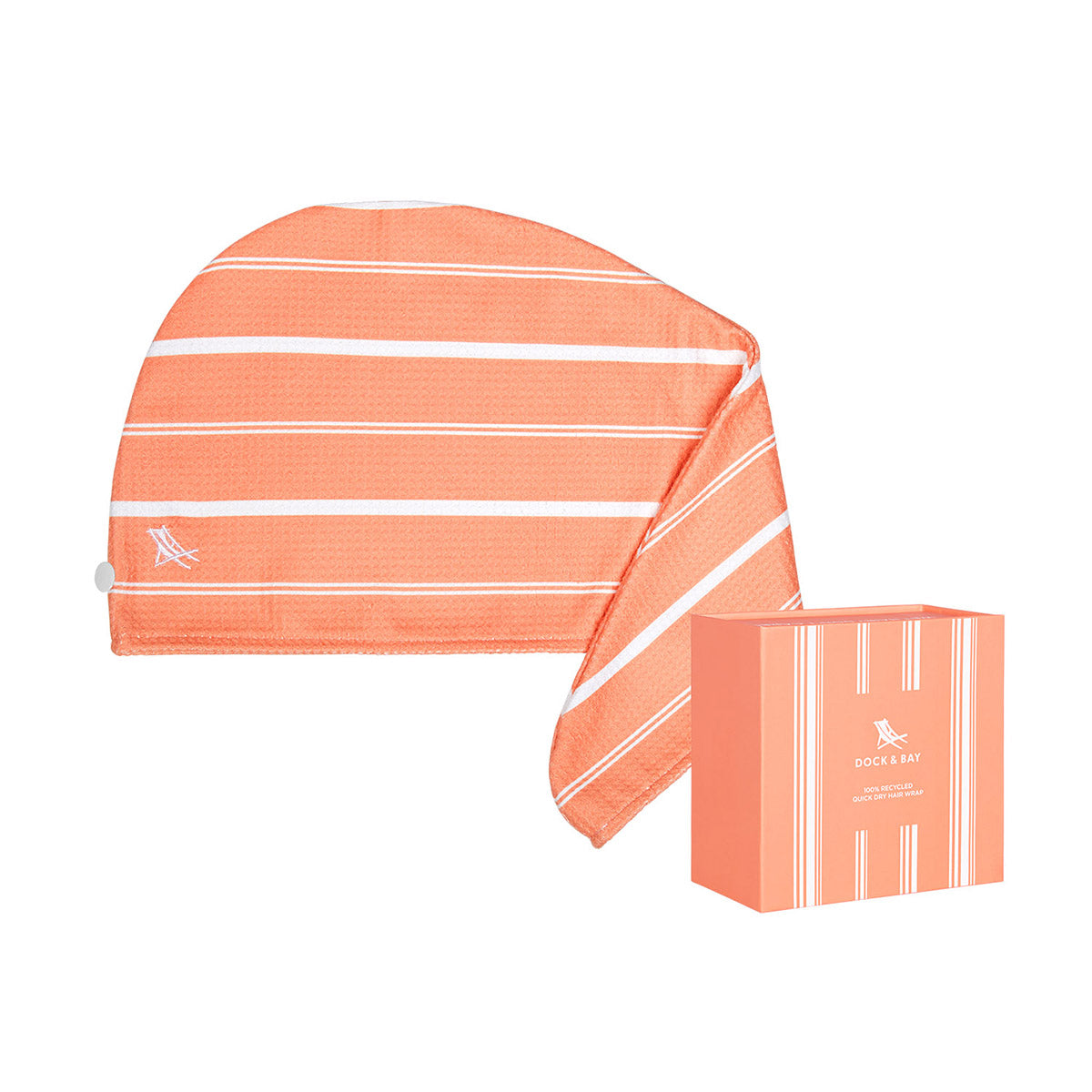Dock & Bay Home Hair Wrap Collection Sandalwood Terracotta 100% Recycled 100% Recycled