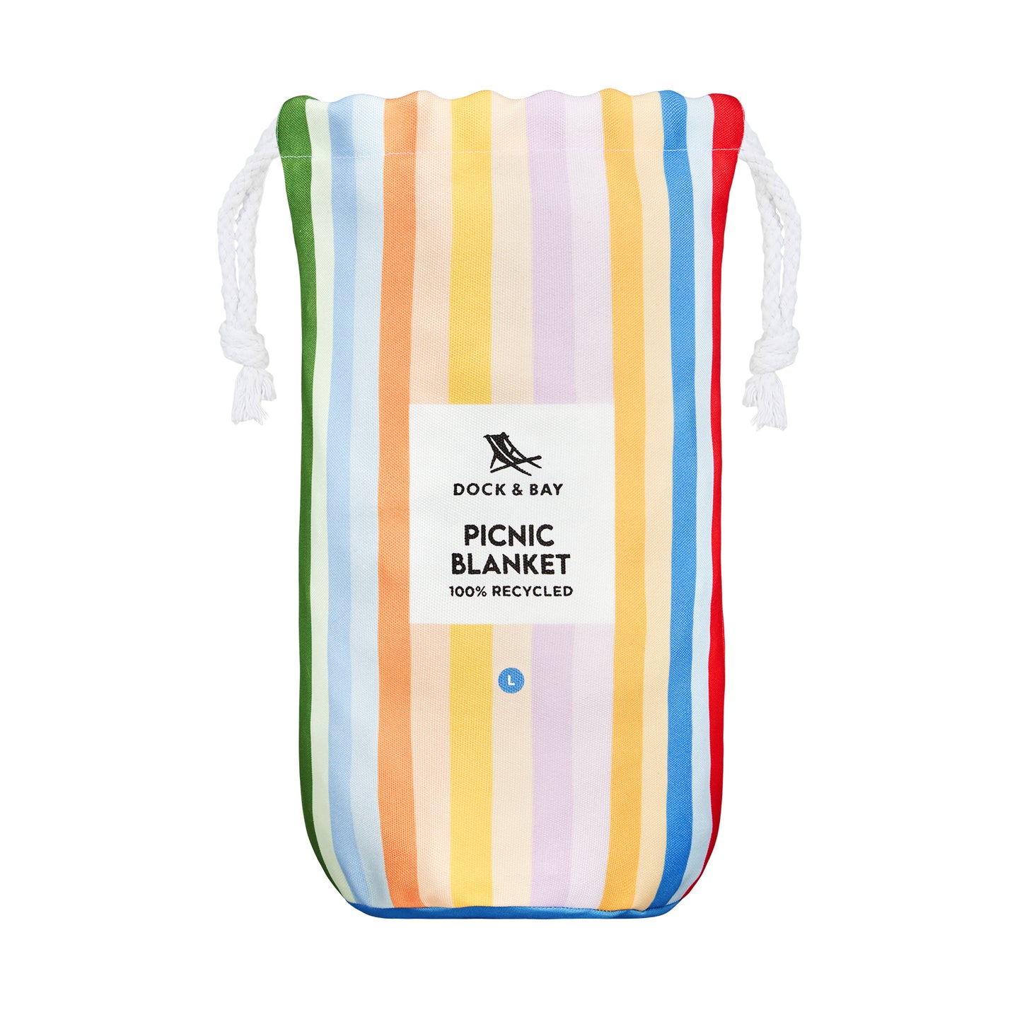Dock & Bay Beach Blanket Large Candy Stripes 100% Recycled 100% Recycled