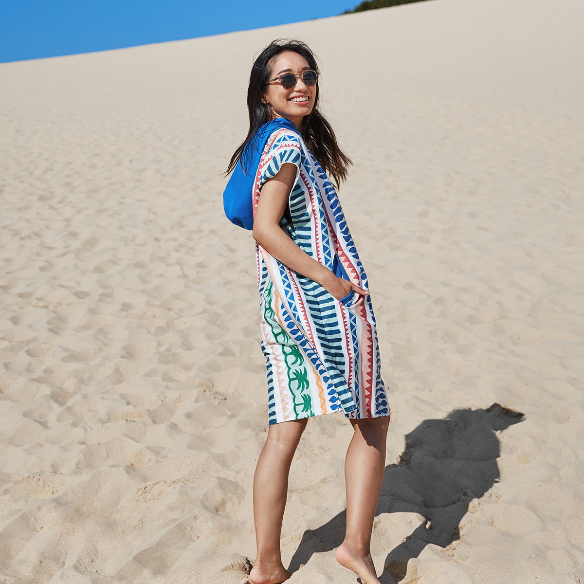 Dock & Bay Poncho Adult Collection Palm Beach 100% Recycled 100% Recycled