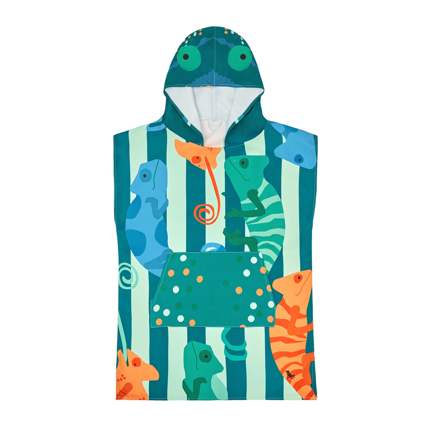 Dock & Bay Poncho Kids Patterned Collection Karma Chameleon 100% Recycled 100% Recycled