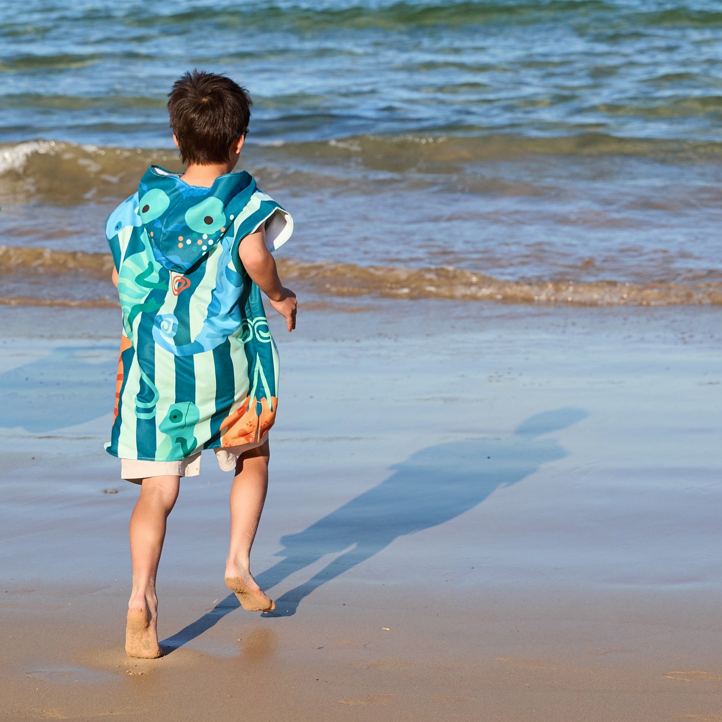 Dock & Bay Poncho Kids Patterned Collection Karma Chameleon 100% Recycled 100% Recycled