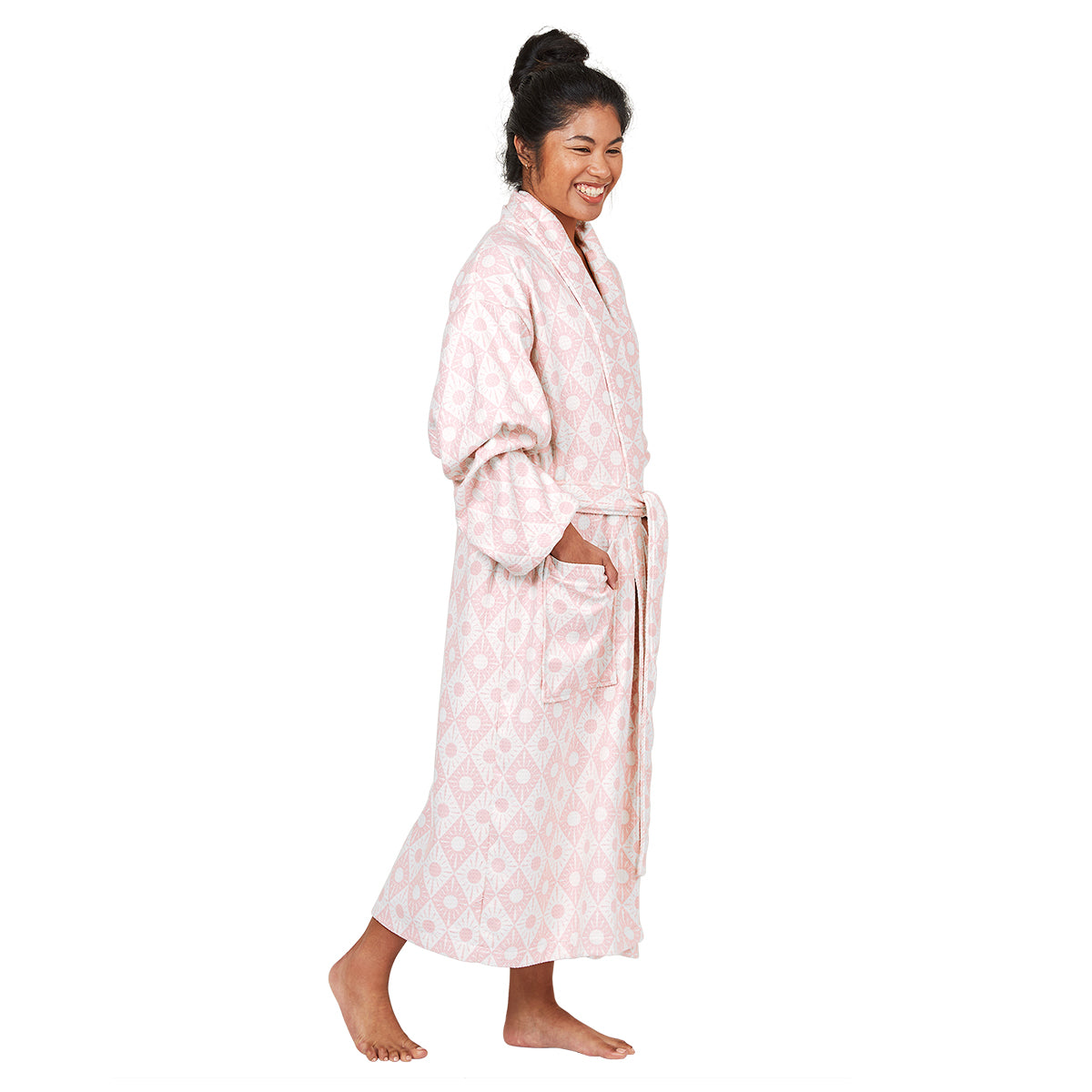 Dock & Bay Waffle Robe M/L Diamond Pink 100% Recycled 100% Recycled