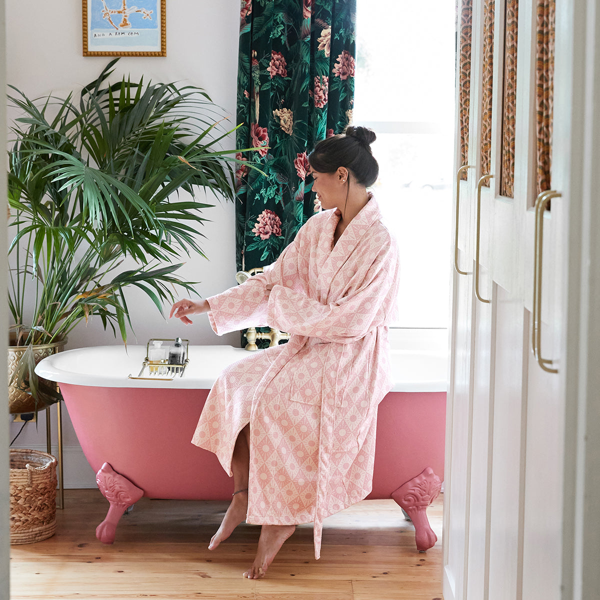 Dock & Bay Waffle Robe M/L Diamond Pink 100% Recycled 100% Recycled