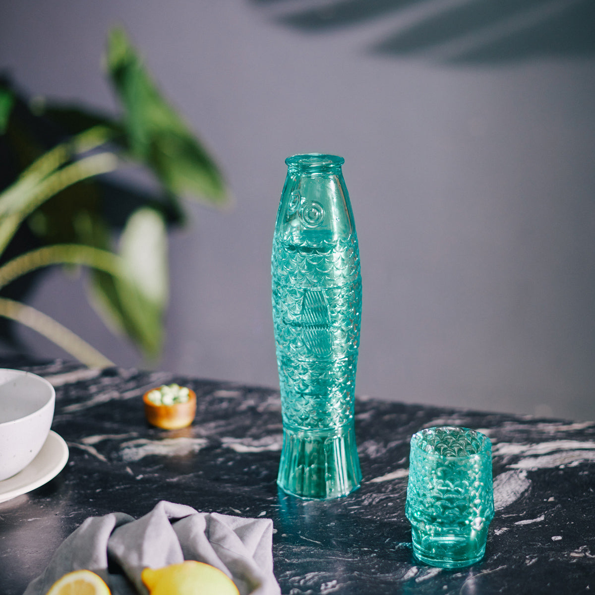 DOIY Koifish Mint Stacking Glasses Stacking Glasses