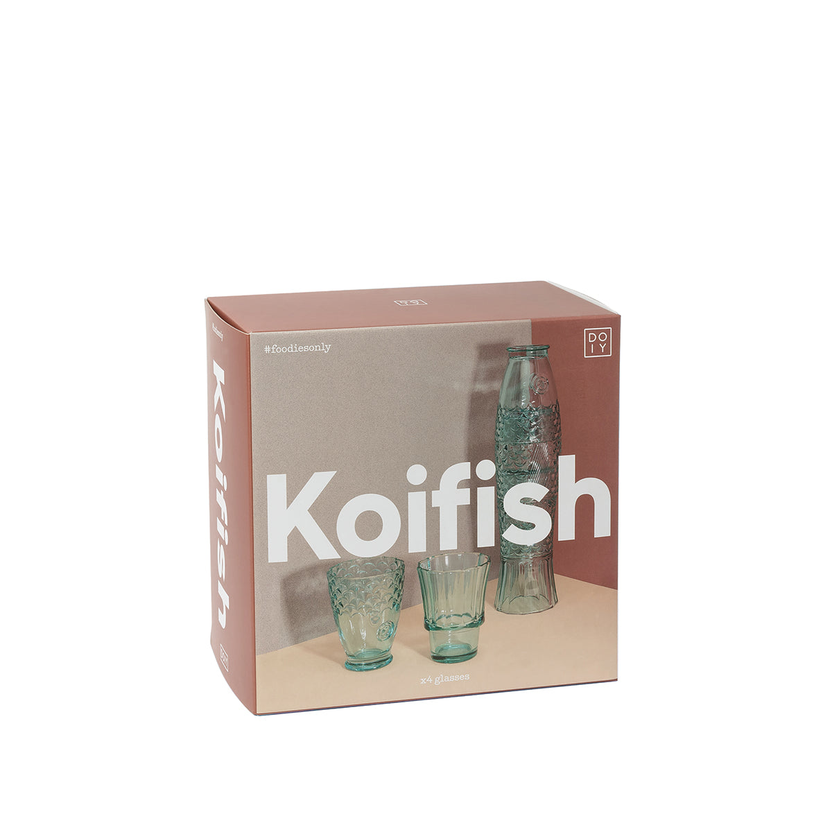 DOIY Koifish Mint Stacking Glasses Stacking Glasses