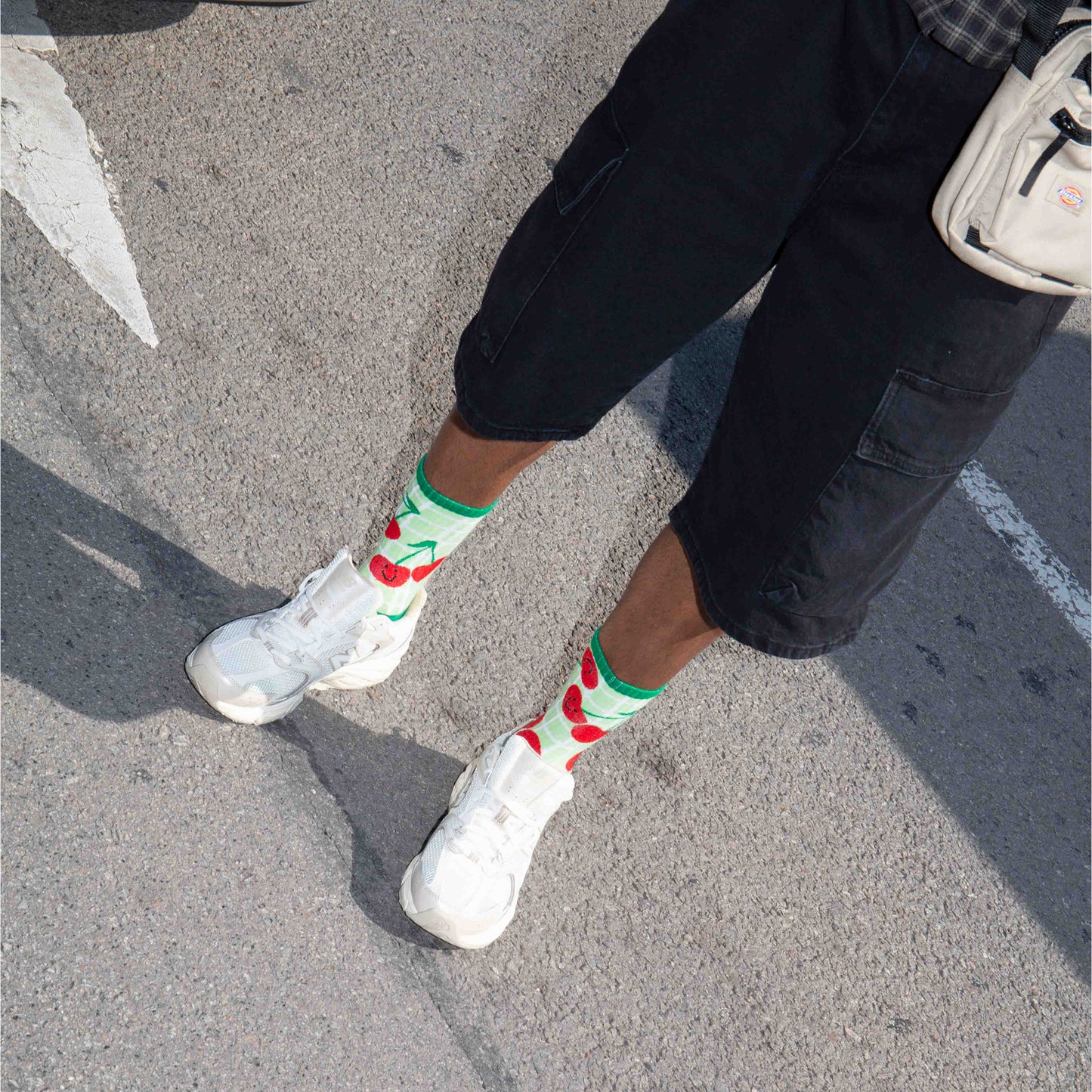 Eat My Socks Crew Socks Cherry