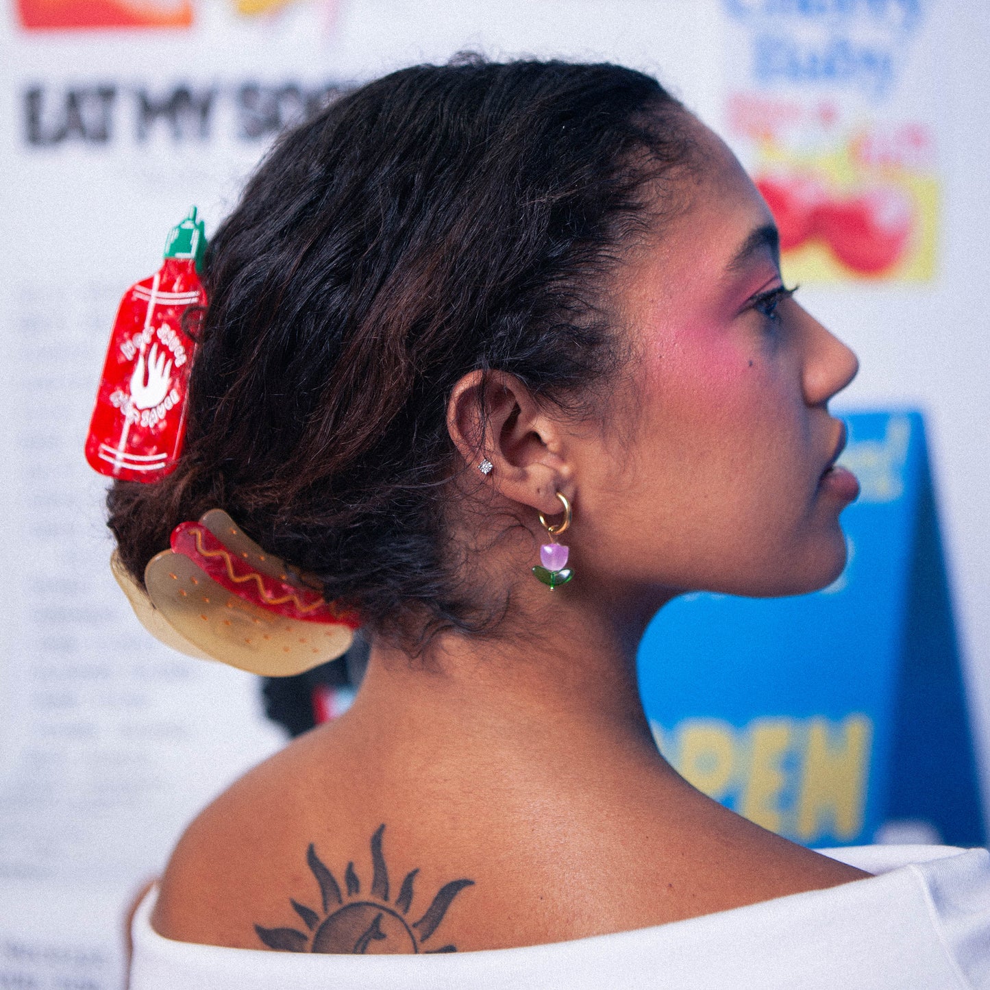 Eat My Socks Hair Claw Sriracha