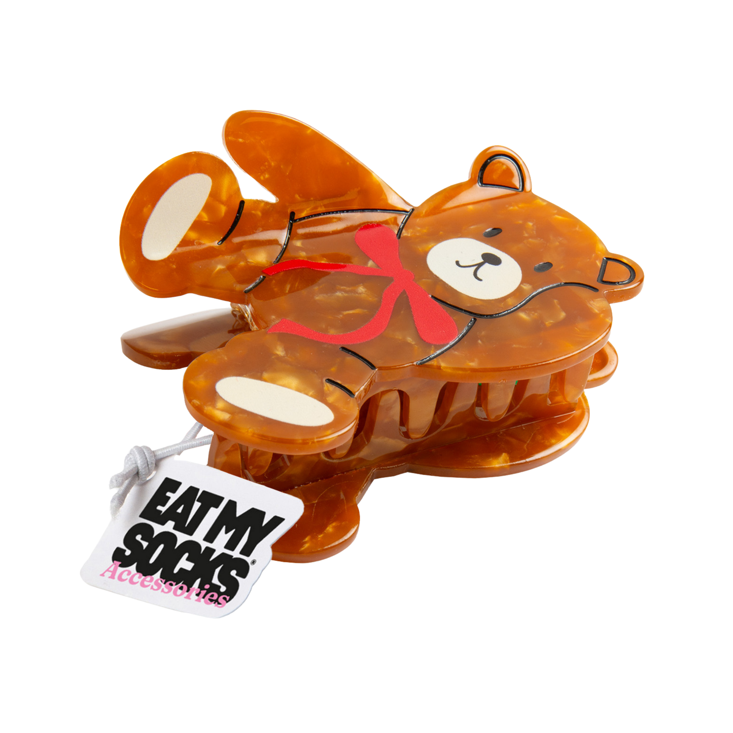 Eat My Socks Hair Claw Teddy Bear