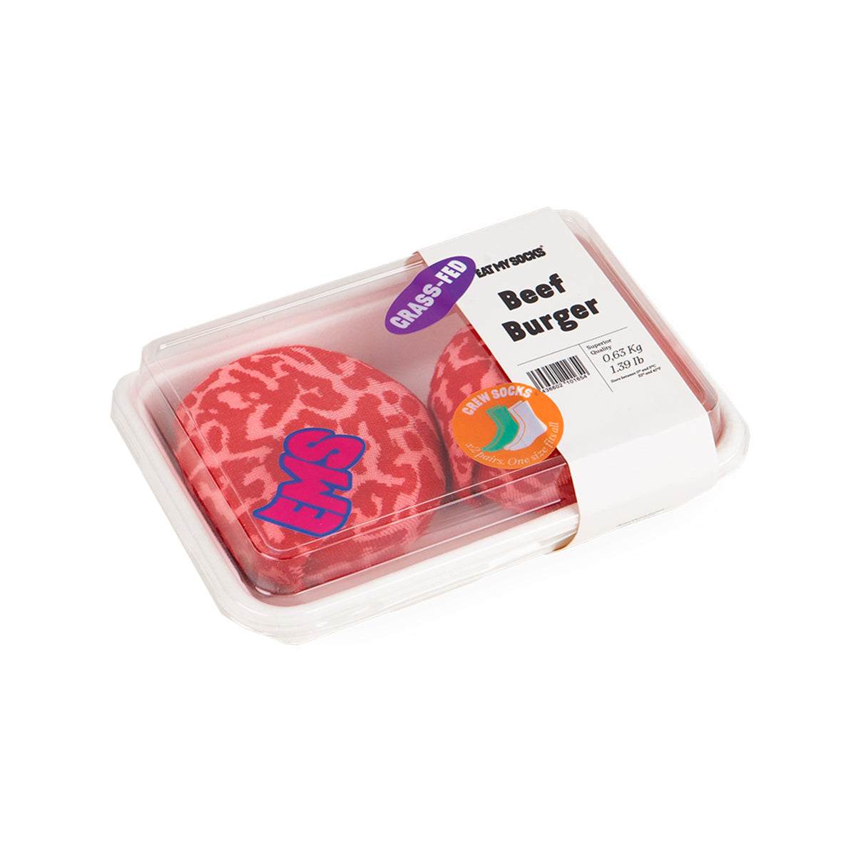 Eat My Socks Socks Beef Burger (2 pairs)