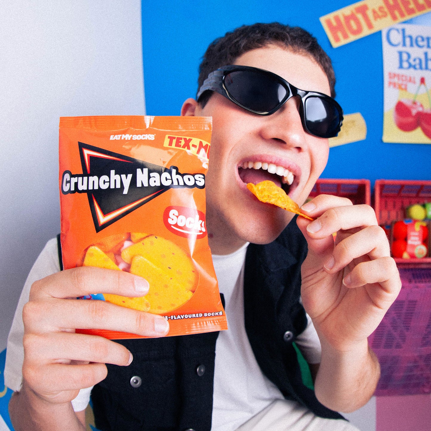 Eat My Socks Socks Crunchy Nachos Cheese
