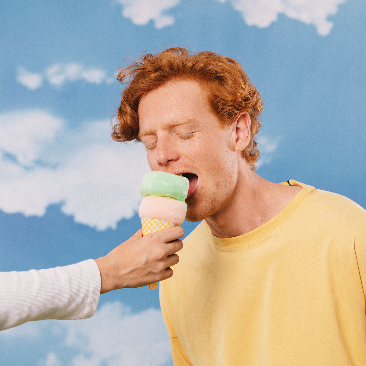 Eat My Socks Socks Dolce Gelato Pink and Green