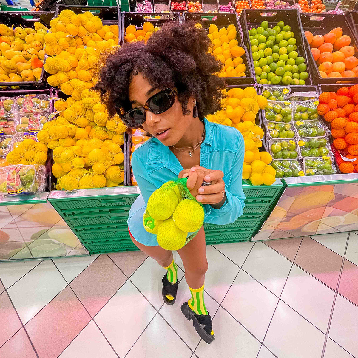 Eat My Socks Socks Fresh Lemons (2 pairs)