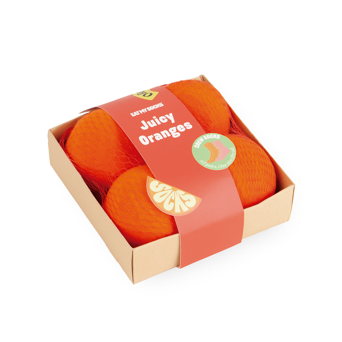 Eat My Socks Socks Juicy Oranges (2 pairs)